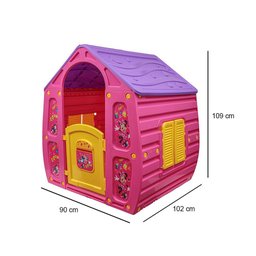 Casinha de Brinquedo Infantil Grande Playground Magic House Minnie Rosa - 5