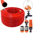 Ver imagem 1 de Mangueira Jardim 20m +suporte Alça + Esguicho+engate Rapido + Bico Torneira Engate Rápido + Torneira