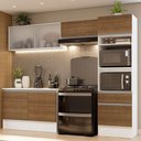 Ver imagem 1 de Armário de Cozinha Completa 260cm Branco/Rustic Topazio Madesa 01