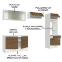 Ver imagem 5 de Armário de Cozinha Completa 260cm Branco/Rustic Topazio Madesa 01