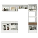 Ver imagem 6 de Armário de Cozinha Completa 260cm Branco/Rustic Topazio Madesa 01