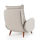 Ver imagem 7 de Poltrona Eloá Plus com Puff Linho para Sala de Estar