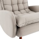 Ver imagem 6 de Poltrona Eloá Plus com Puff Linho para Sala de Estar