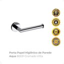 Ver imagem 2 de Porta Papel Higiênico de Parede Aqua 80031 Cromado Vitta