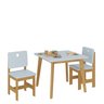 Conjunto Infantil Sofia Mesa + 2 Cadeiras Madeira de Pinus - 2