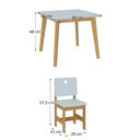 Ver imagem 3 de Conjunto Infantil Mesa com 2 Cadeiras Sofia Madeira maçiça e MDF