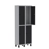 Armário Locker Guarda Volume Aço Light 4 Portas 69x179,5cm - 3