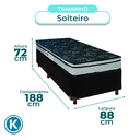 Ver imagem 3 de Cama Box + Colchão Solteiro D28 Conforto Paropas