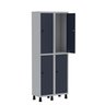Armário Locker Guarda Volume Aço Light 4 Portas 69x179,5cm - 3