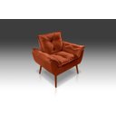 Ver imagem 1 de Poltrona Opala Decorativa Suede Terracota- RV Decora