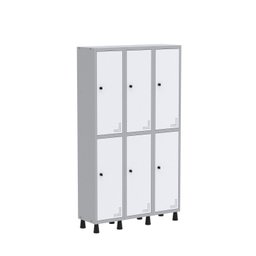 Armário Locker Guarda Volume Aço Light 6 portas 103,5x179,5cm - 2