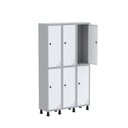 Ver imagem 3 de Armário Locker Guarda Volume Aço Light 6 portas 103,5x179,5cm