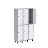 Armário Locker Guarda Volume Aço Light 6 portas 103,5x179,5cm - 3