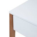 Ver imagem 6 de Aparador Escrivaninha Paris em Madeira Maciça e MDF Branco/Marrom