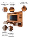 Ver imagem 4 de Estante Home para TV até 75” Noble 270cm com 2 Torres Nichos e LED para Sala Jequitiba/Off White