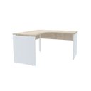 Ver imagem 4 de MESA EM L P/ ESCRITÓRIO 155X155 PANDIN P25 - NOGUEIRA/BRANCO ET155155P25PP