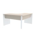 Ver imagem 2 de MESA EM L P/ ESCRITÓRIO 155X155 PANDIN P25 - NOGUEIRA/BRANCO ET155155P25PP