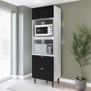 Ver imagem 2 de Torre Quente 1 Porta 2 Gavetas 2 Nichos para Forno Pérola Yescasa