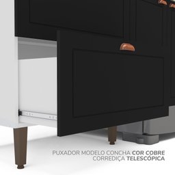 Torre Quente 1 Porta 2 Gavetas 2 Nichos para Forno Pérola Yescasa - 7