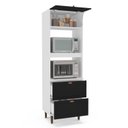 Ver imagem 3 de Torre Quente 1 Porta 2 Gavetas 2 Nichos para Forno Pérola Yescasa