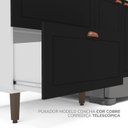 Ver imagem 7 de Torre Quente 1 Porta 2 Gavetas 2 Nichos para Forno Pérola Yescasa Preto/Branco