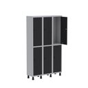 Ver imagem 3 de Armário Locker Guarda Volume Aço Light 6 Portas 103,5x179,5cm