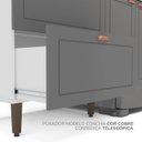 Ver imagem 7 de Torre Quente 1 Porta 2 Gavetas 2 Nichos para Forno Pérola Yescasa Cinza/Branco