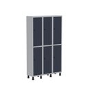 Ver imagem 2 de Armário Locker Guarda Volume Aço Light 6 Portas 103,5x179,5cm