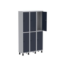 Armário Locker Guarda Volume Aço Light 6 Portas 103,5x179,5cm - 3