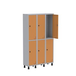 Armário Locker Guarda Volume Aço Light 6 portas 103,5x179,5cm - 3
