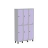Armário Locker Guarda Volume Aço Light 6 Portas 103,5x179,5cm - 2