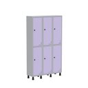 Ver imagem 2 de Armário Locker Guarda Volume Aço Light 6 Portas 103,5x179,5cm