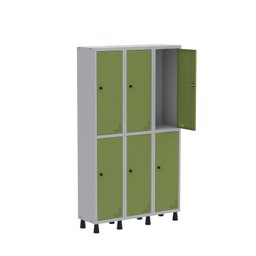 Armário Locker Guarda Volume Aço Light 6 portas 103,5x179,5cm - 3