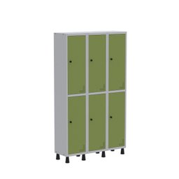 Armário Locker Guarda Volume Aço Light 6 portas 103,5x179,5cm - 2