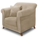 Ver imagem 1 de Poltrona Decorativa Retro Polo com Almofada Suede 1101 Ezz 1101