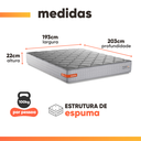 Ver imagem 4 de Cama Box Baú Casal King Espuma Softgel Power 193x203x63cm