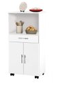 Ver imagem 1 de Balcao com rodizios Classic Branco 02 portas + 01 gaveta PASSE BEM