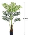 Ver imagem 2 de Palmeira Areca Artificial Planta para Decoração Sala 1.20m Verde