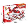 Blocos De Montar Cubic City Brigada De Incêncio Multikids 572 Peças - 2