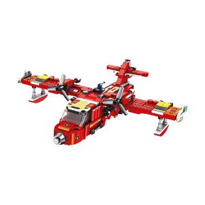 Blocos De Montar Cubic City Brigada De Incêncio Multikids 572 Peças