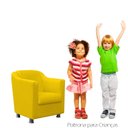 Ver imagem 2 de Poltrona Infantil Tilinha Suede Amarelo - Dominic Decor