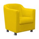 Ver imagem 3 de Poltrona Infantil Tilinha Suede Amarelo - Dominic Decor