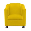Ver imagem 1 de Poltrona Infantil Tilinha Suede Amarelo - Dominic Decor