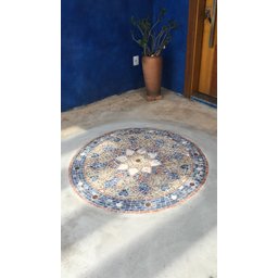 Mandala Indiana Piso Mosaico Noite Árabe 80cm - 4