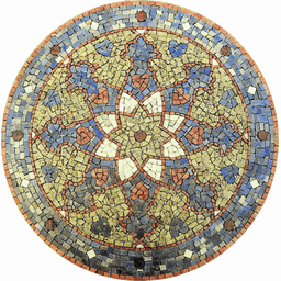 Mandala Indiana Piso Mosaico Noite Árabe 80cm - 1