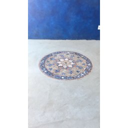 Mandala Indiana Piso Mosaico Noite Árabe 80cm - 5