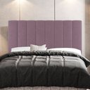 Ver imagem 2 de Kit Cabeceira e Baú Cama Box Queen Size Cora 160cm Suede Rosé - Desk Design