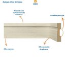 Ver imagem 3 de Kit com 3 Barras Rodapé Mdf 15mmx7cm 702 Moldufama Metro Linear 7,2m