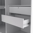Ver imagem 5 de Quarto Modulado Adapt 10 Portas 5 Gavetas MDP 506cm Branco-Nogueira