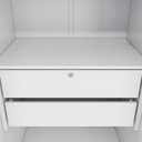 Ver imagem 4 de Quarto Modulado Adapt 10 Portas 5 Gavetas MDP 506cm Branco-Nogueira